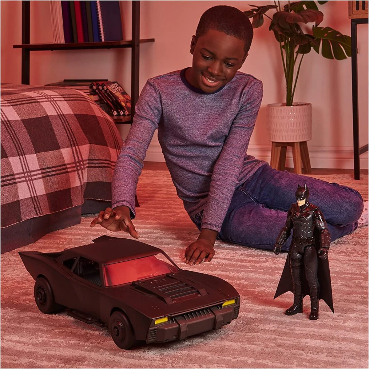 DC Batman Movie Batmobile with Batman Action Figure 12inch 6061615 - Image 5