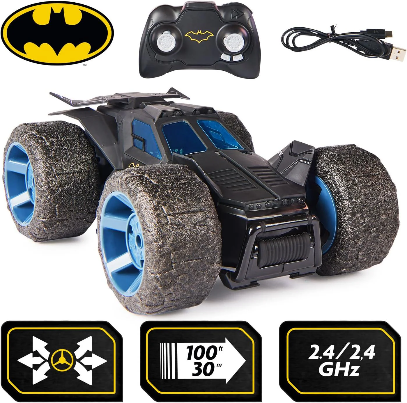 DC Batman RC Stunt Force Batmobile 6066871 - Image 5