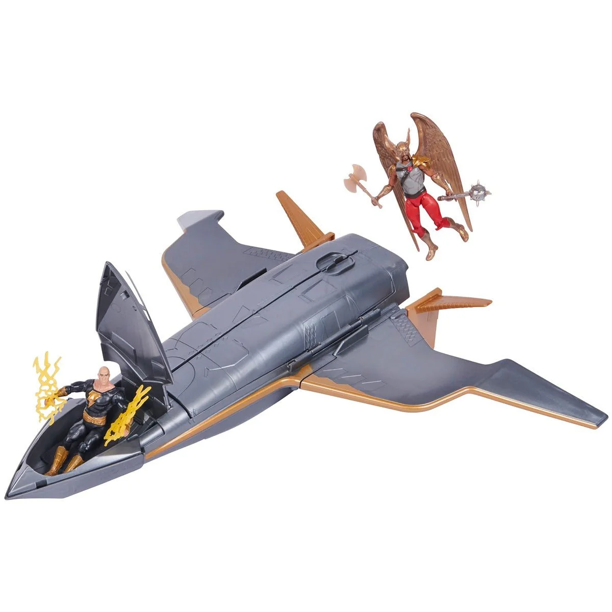 DC Comics Black Adam Hawk Cruiser Patrol with Black Adam and Hawkman Figures 6064871 - Image 2