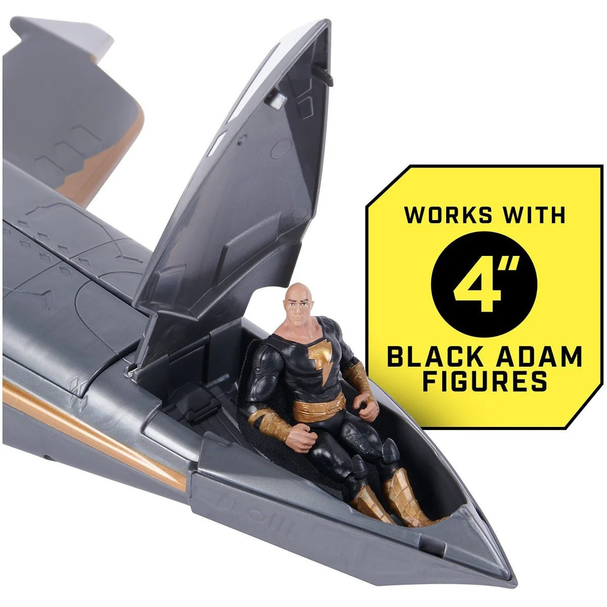 DC Comics Black Adam Hawk Cruiser Patrol with Black Adam and Hawkman Figures 6064871 - Image 4