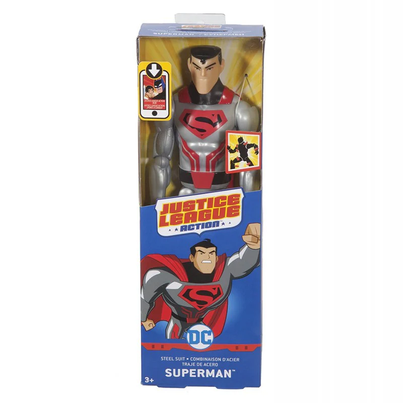 DC Comics Justice League Steel Suit Superman Action Figure FBR02 - Image 3