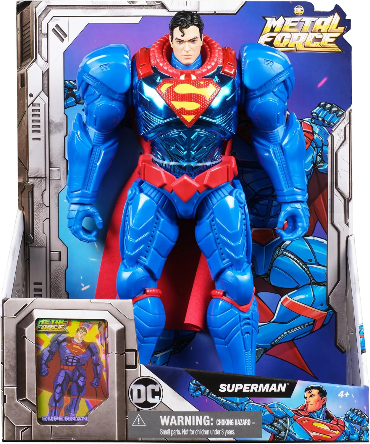 DC Metal Force XL Metal Force Heroes Superman 12 Inch 6072667 - Image 5