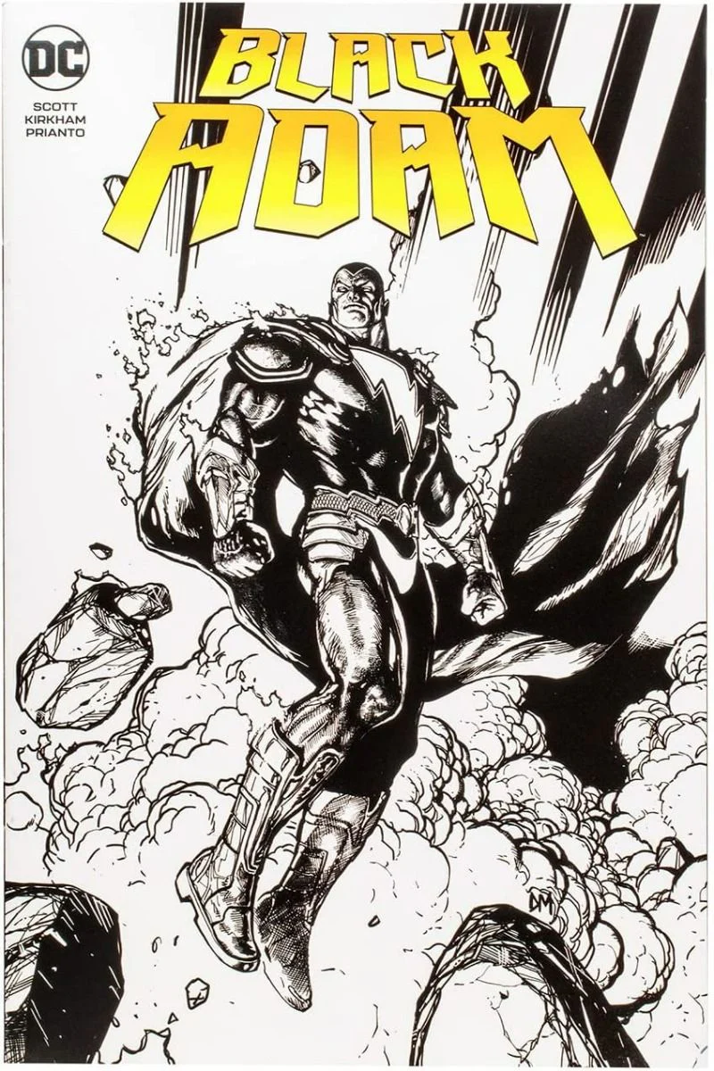 DC Direct Gold Label with Comic - Black Adam Line Art Variant 7in TMP-15894 - Image 10