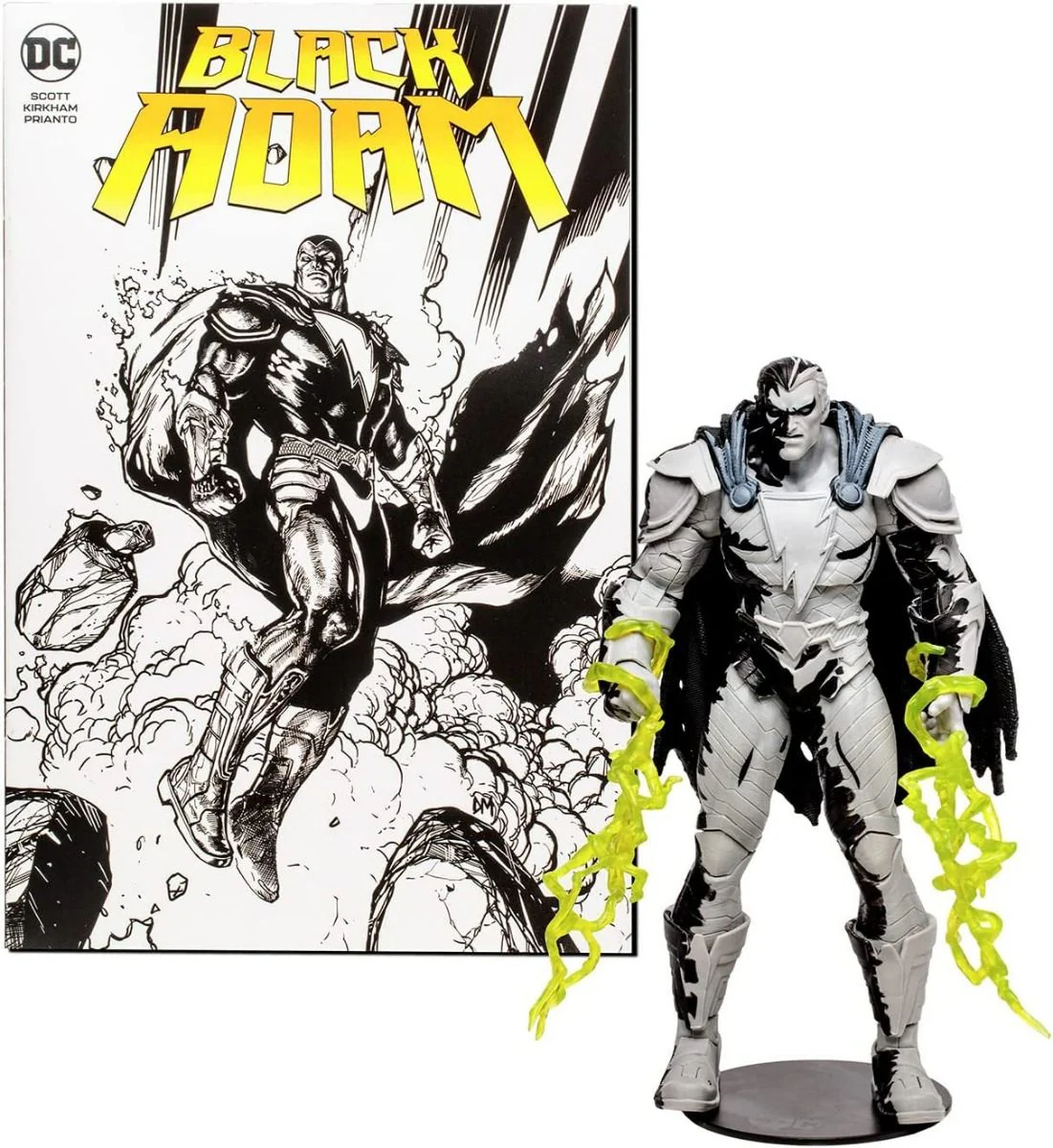 DC Direct Gold Label with Comic - Black Adam Line Art Variant 7in TMP-15894 - Image 6
