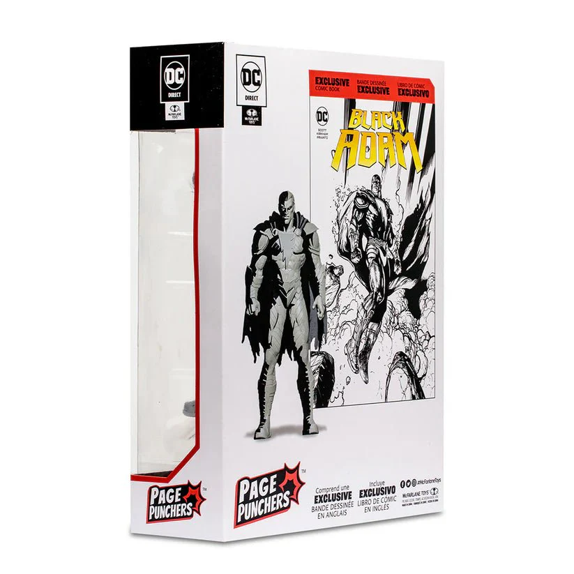DC Direct Gold Label with Comic - Black Adam Line Art Variant 7in TMP-15894 - Image 8