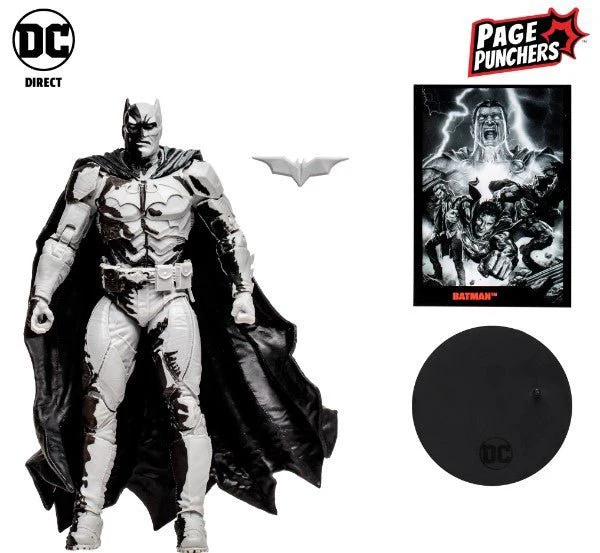 DC Direct Black Adam Gold Label with Comic - Batman Line Art Variant 7in TMP-15893
