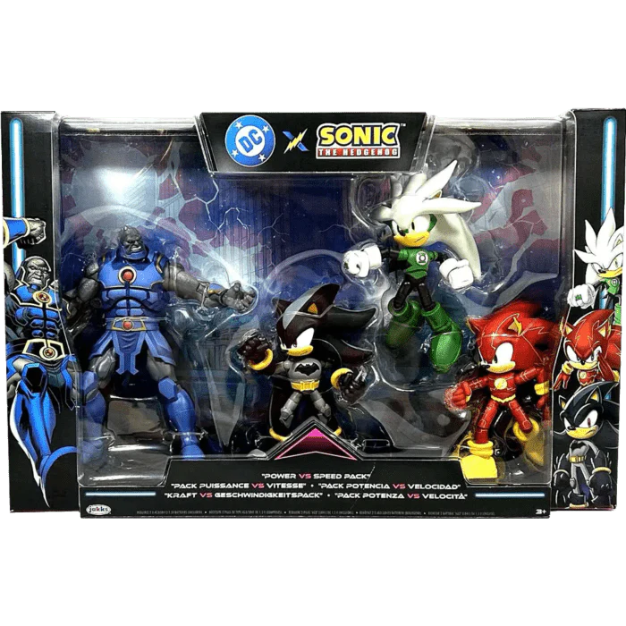 DC x Sonic 5" Figure Multipack – Power vs Speed 4-Pack (42909) - Image 2
