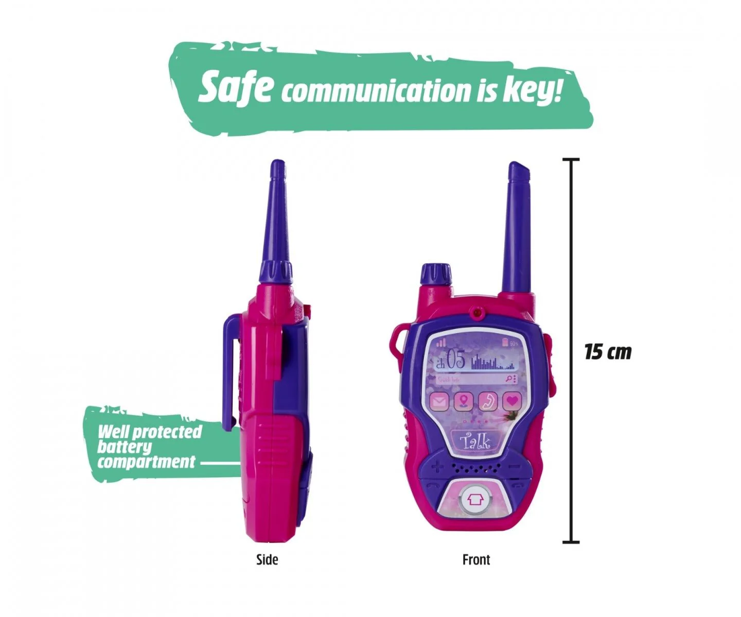 Dickie Toys Pink Drivez Walkie Talkie 201118199 - Image 3