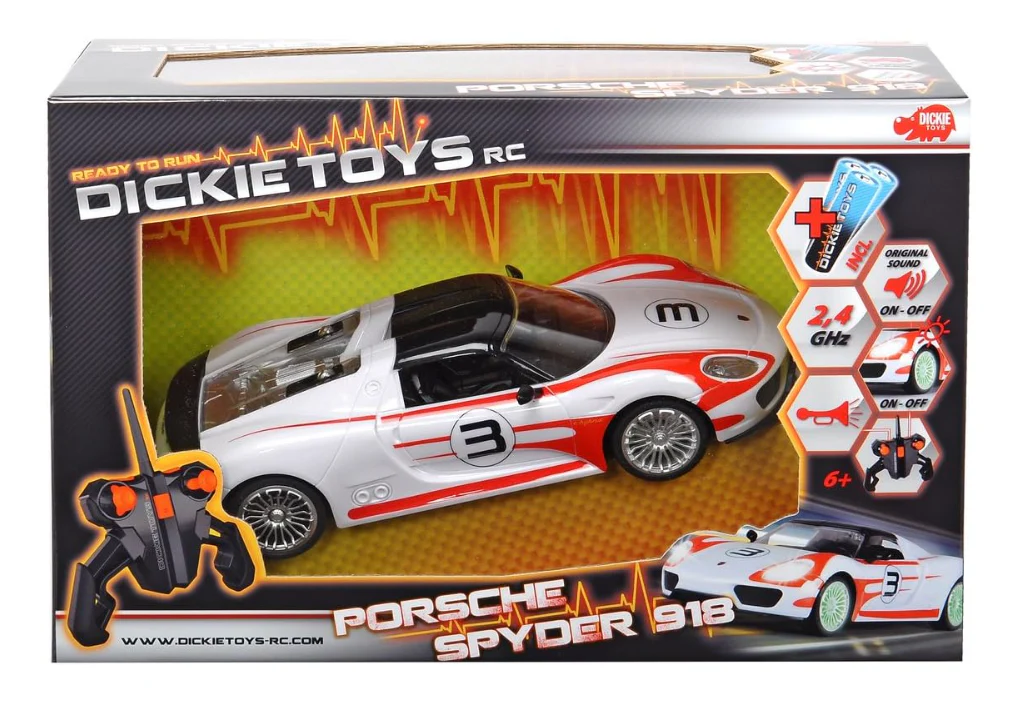 Dickie Toys Porsche Spyder 1:16 RC Model Car 201119075