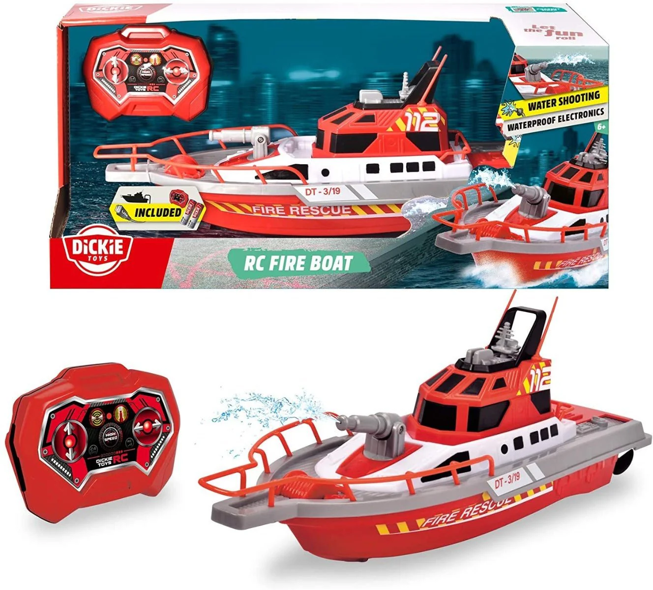 Dickie Toys RC Fire Boat RC 201107000 - Image 4