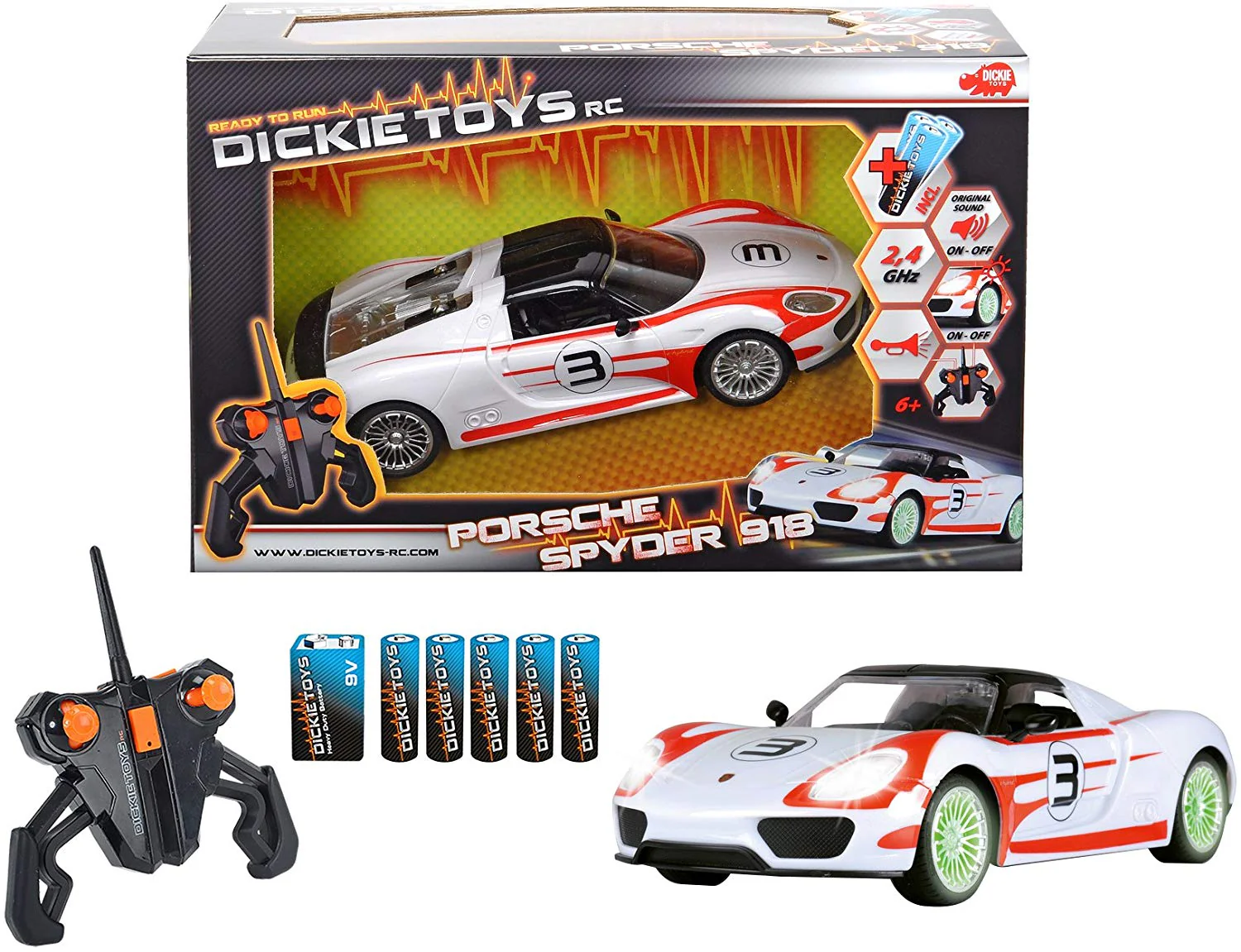 Dickie Toys RC Porsche Spyder RTR