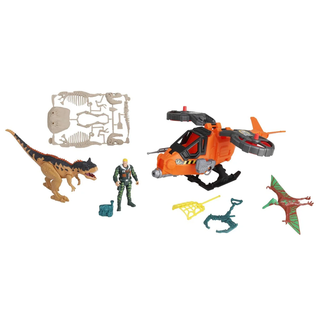 Dino Valley Steel Hawk Rescue Playset