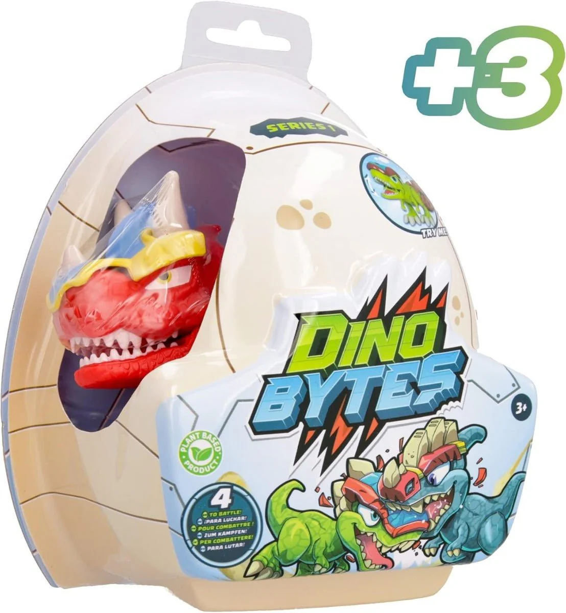 Dinobytes Battle Dino - Red 910126 - Image 2