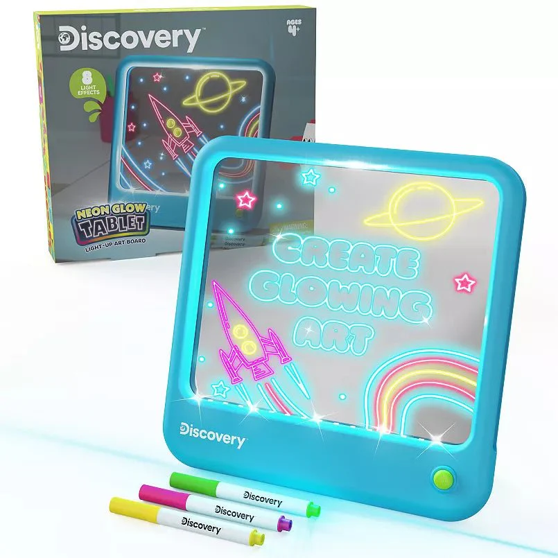 Discovery Neon Glow Tablet Light-Up Art Board 1306020820 - Image 2