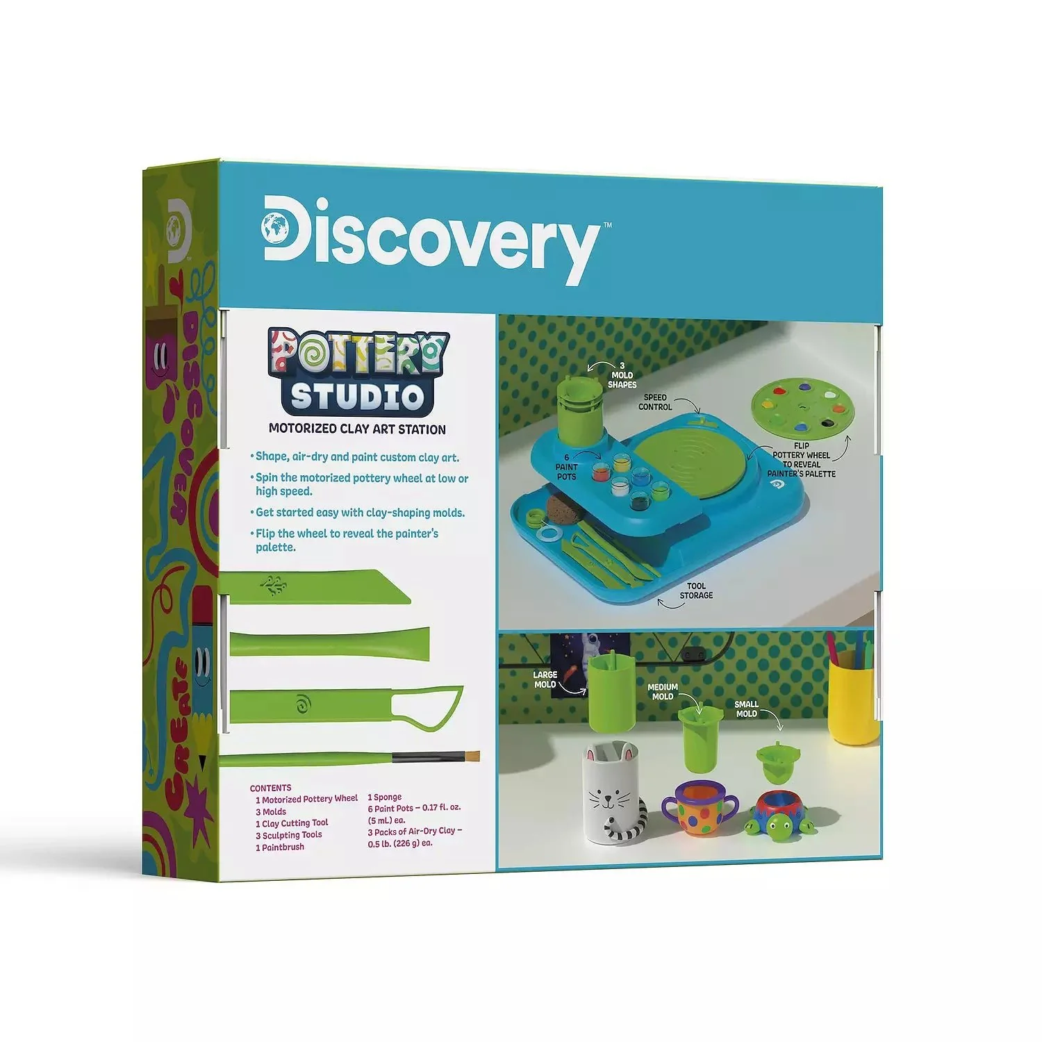 Discovery Pottery Studio Motorized Clay Art Station Set - Image 2