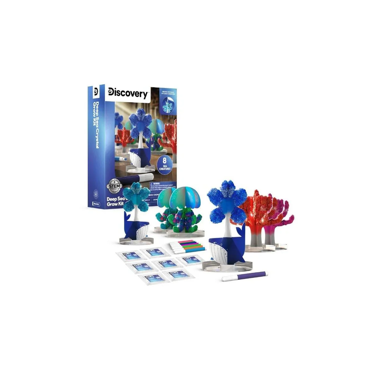 Discovery Toy Diy Crystal Grow Kit Sea Creations  8-Creatures 1456023510 - Image 2