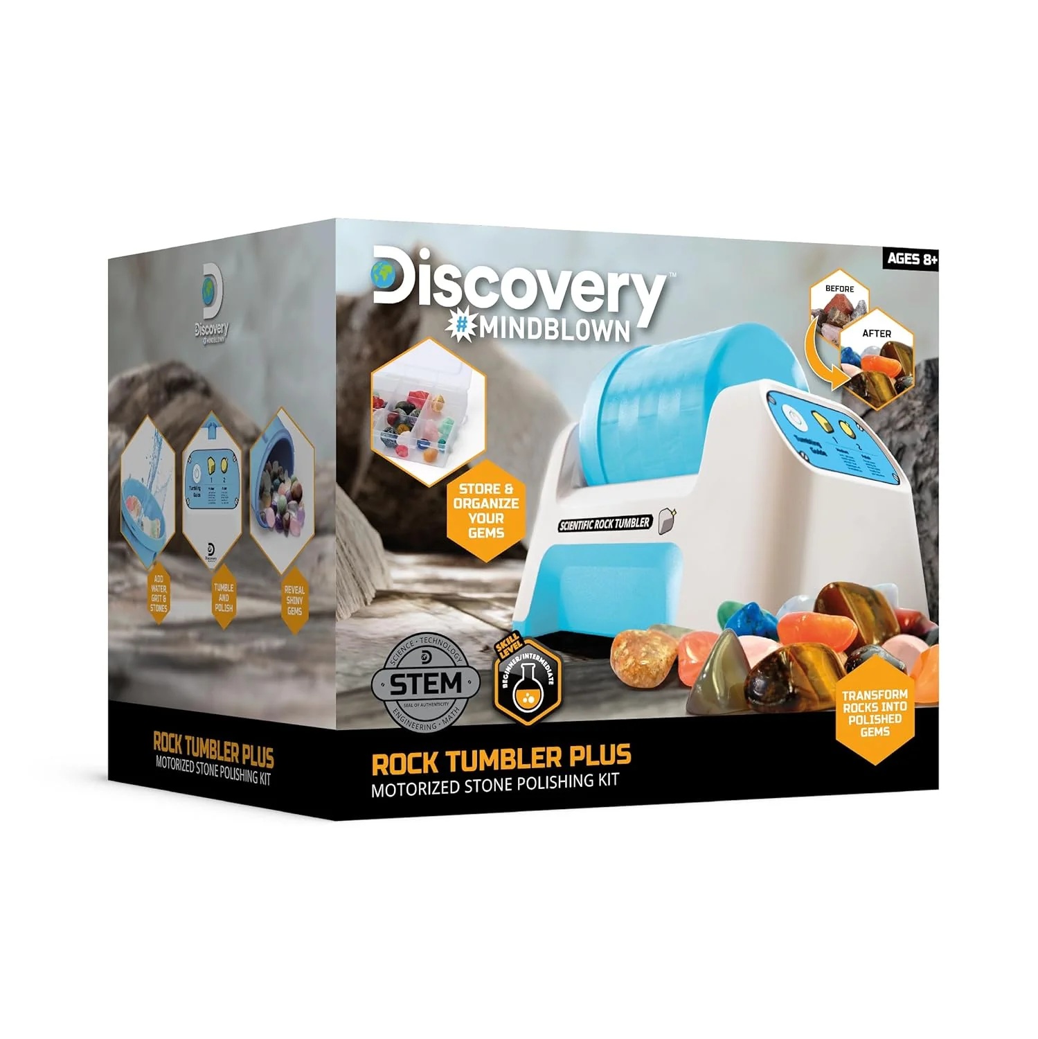 Discovery Toy Kids Rock Tumbler Scientific 6-Pcs 1423020880 - Image 3