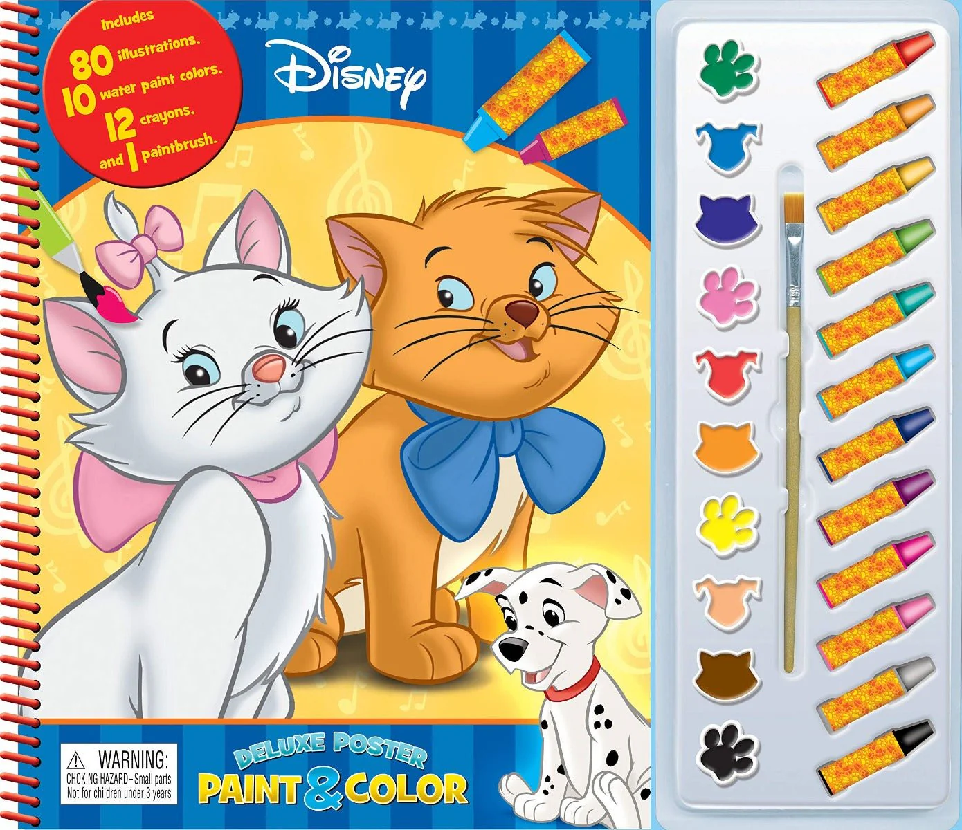 Disney Animals Classics Deluxe Poster Paint & Color Book 2764352298