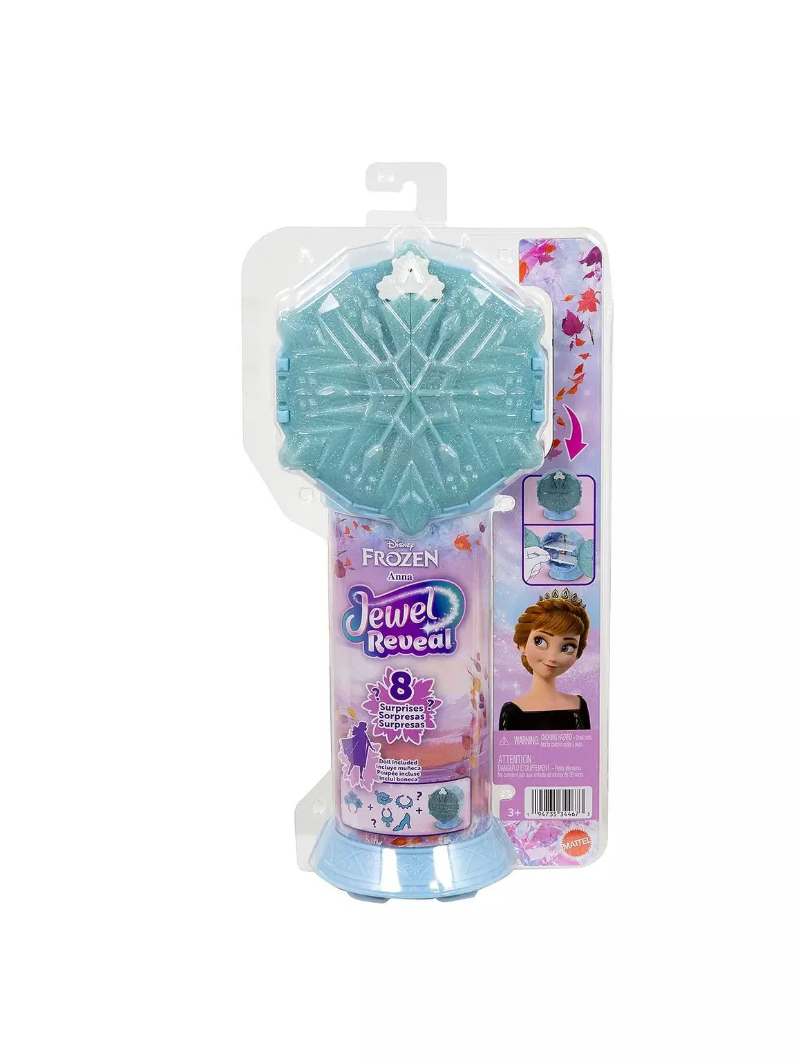Disney Frozen Jewel Reveal Anna Fashion Doll JJY37 - Image 2