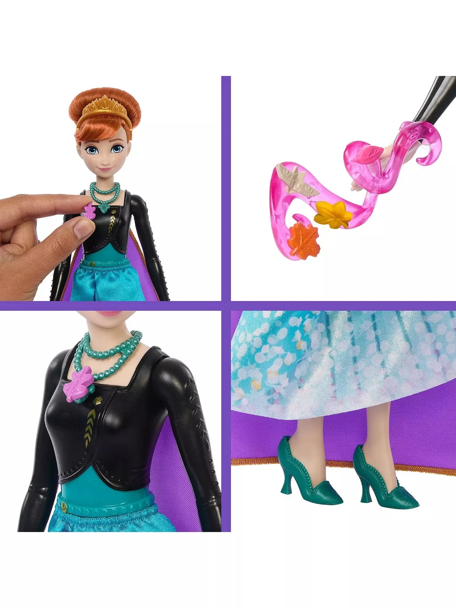 Disney Frozen Jewel Reveal Anna Fashion Doll JJY37 - Image 4