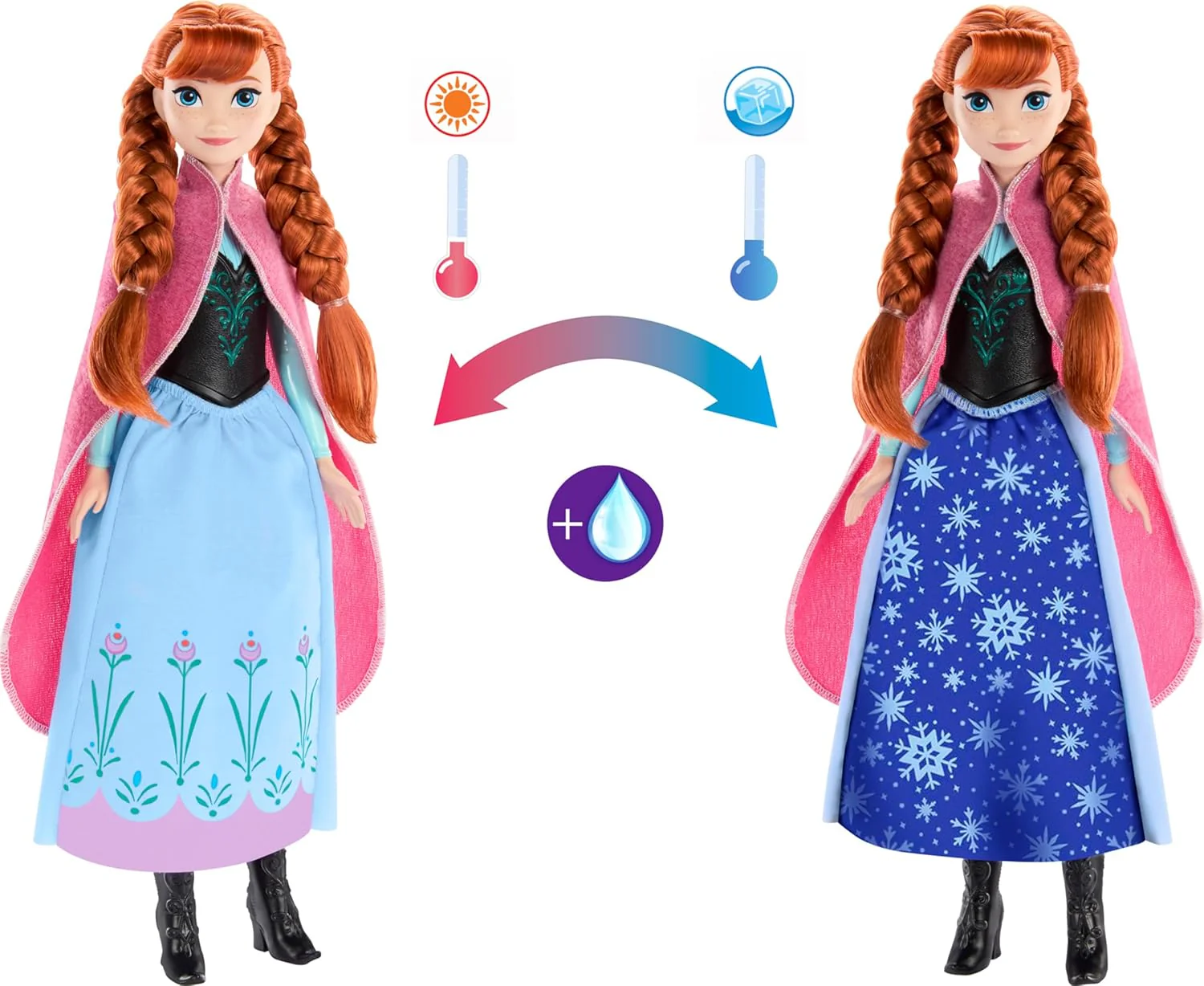 Disney Frozen Magical Skirt Anna Doll - Image 3