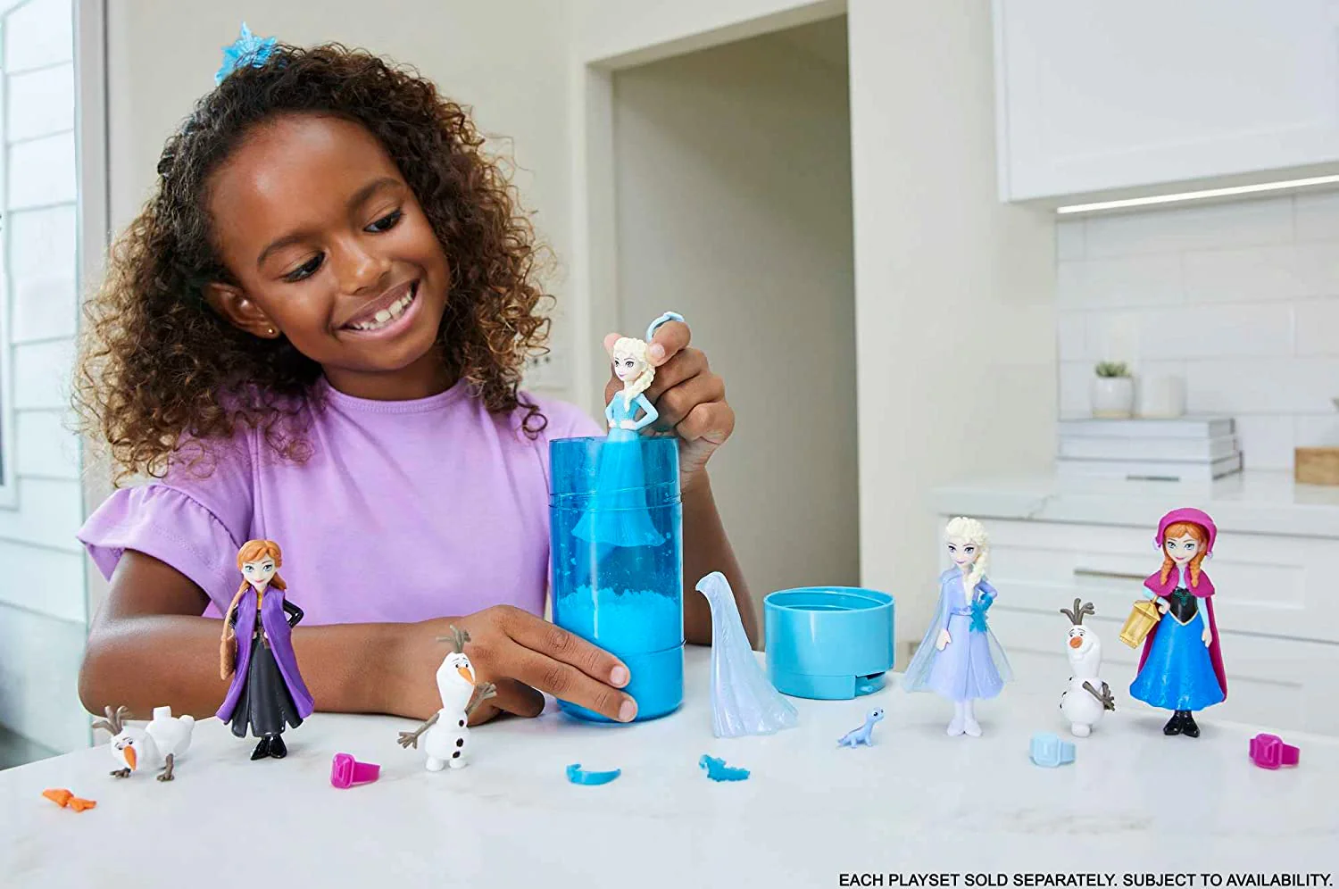 Disney Frozen Small Doll - Snow Color Reveal Spring HMB83 - Image 2