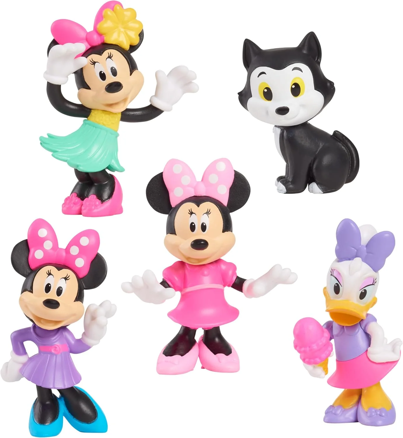 Disney Junior Minnie Mouse 5 Pack Mini Figure Set 88044 - Image 2