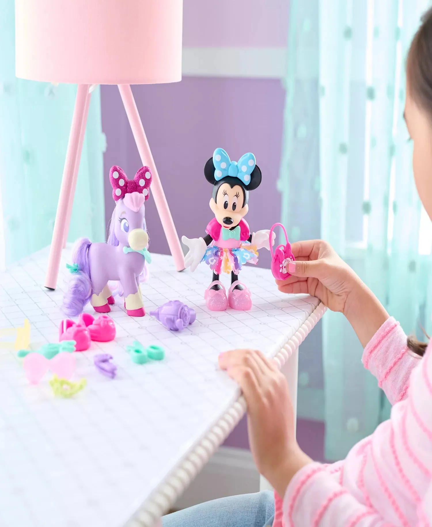 Disney Junior Minnie Mouse Groom & Glam Pony Set 88239 - Image 7