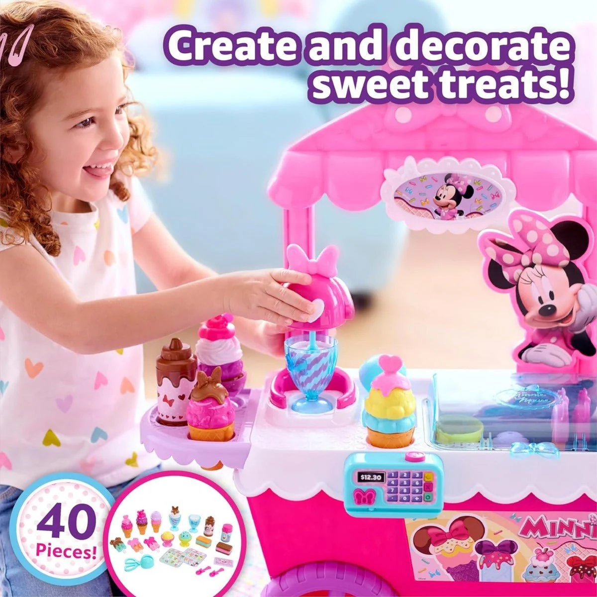 Disney Junior Minnie Mouse Sweets & Treats Ice Cream Cart JP-88176 - Image 3