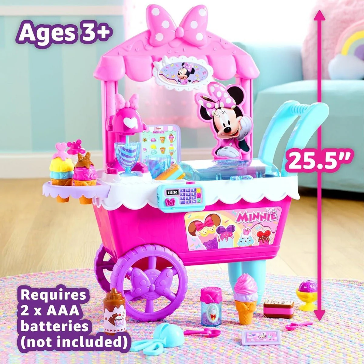 Disney Junior Minnie Mouse Sweets & Treats Ice Cream Cart JP-88176 - Image 5