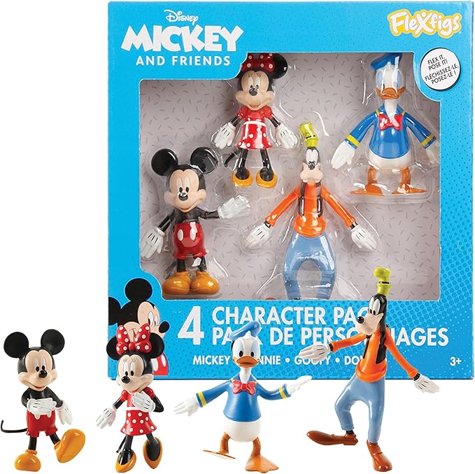 Flexfigs Mickey & Friends 4 Character Pack Asst TCG-55041 - Image 3
