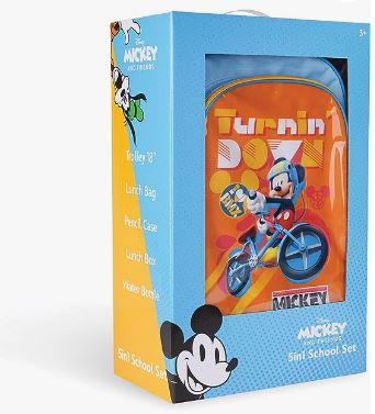 Disney Mickey Mouse Turning Down 5-in-1 School Set 18inch TBT235IN1C39-18 - Image 2