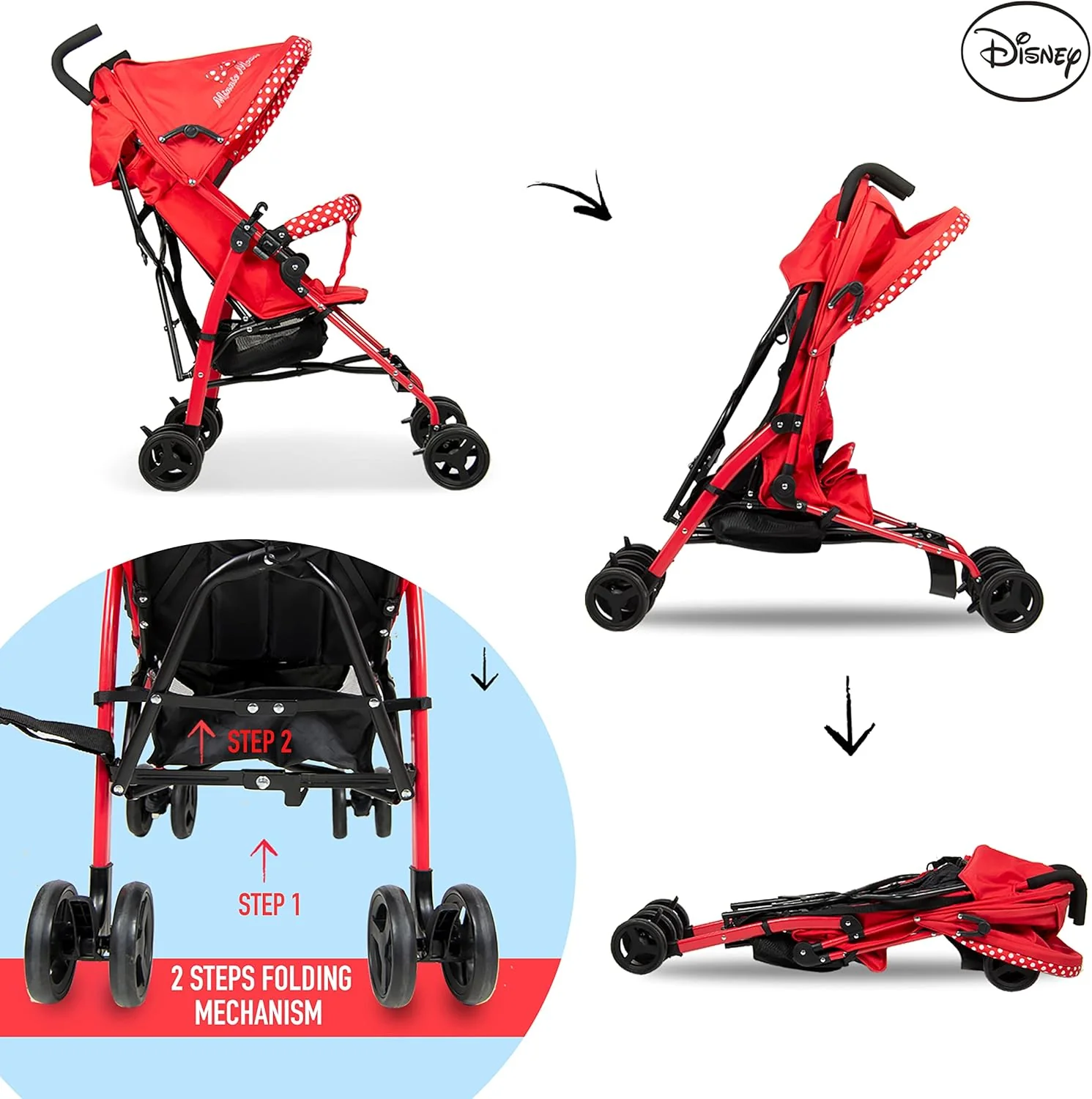 Minnie Buggy Stroller B801C - Image 3