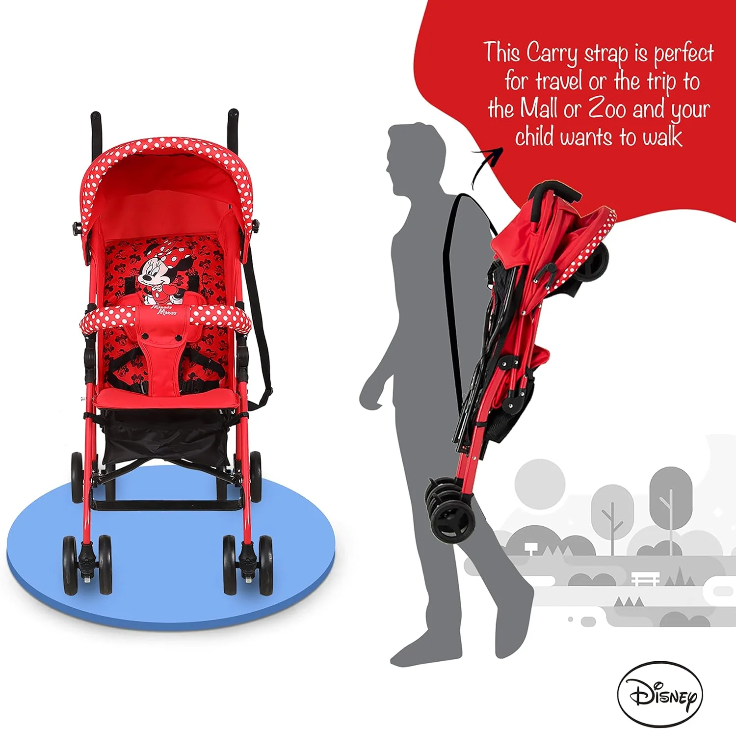 Minnie Buggy Stroller B801C - Image 5
