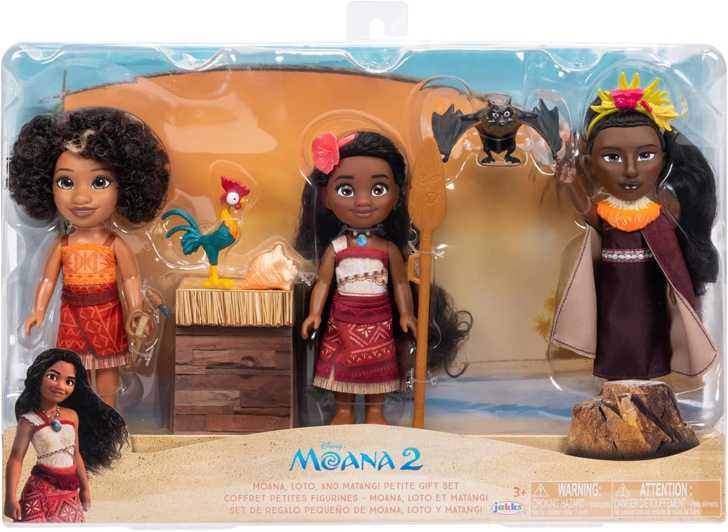 Disney Moana2 Moana & Fiends Petite Set 6-Inch 237706 - Image 3