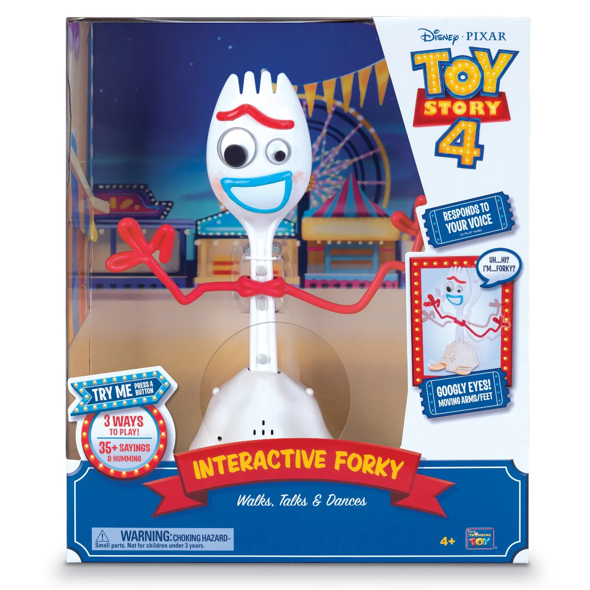 Disney Pixar Toy Story 4 Interactive Forky Figure 64434 - Image 2