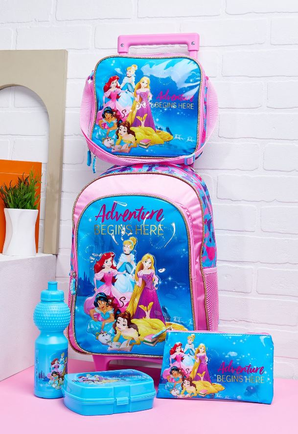 Disney Princess Adventure Begins Here 5-in-1 School Set 18inch TBT235IN1C38-18