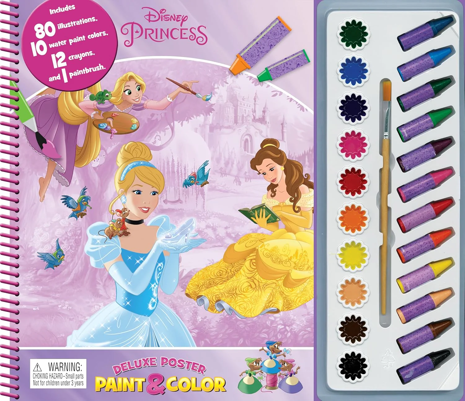 Disney Princess Deluxe Poster Paint & Color Paperback 2764348525