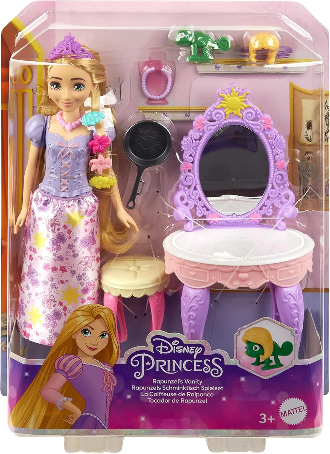 Disney Princess Fashion Doll Rapunzel's Vanity HLX28 - Image 6