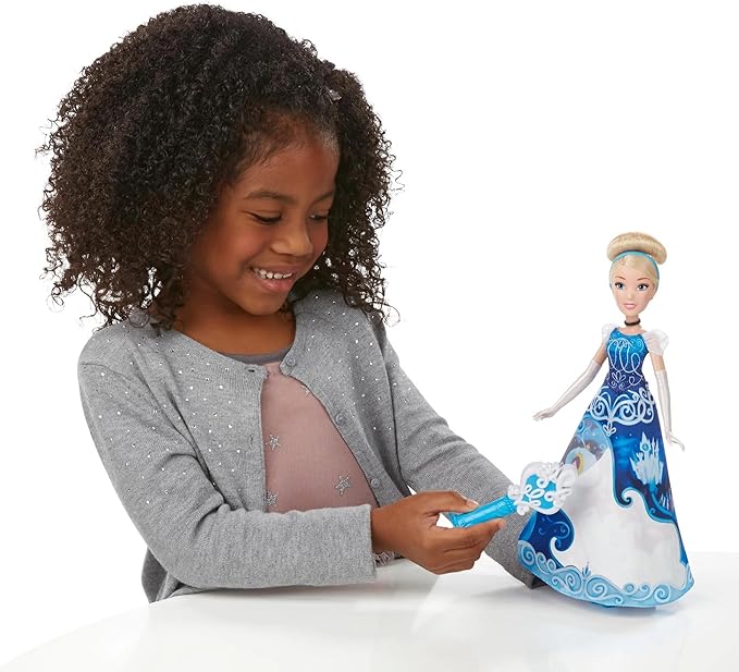 Disney Princess Magical Story Skirt Cinderella Doll B5295 – Water Wand Dress Reveal - Image 5