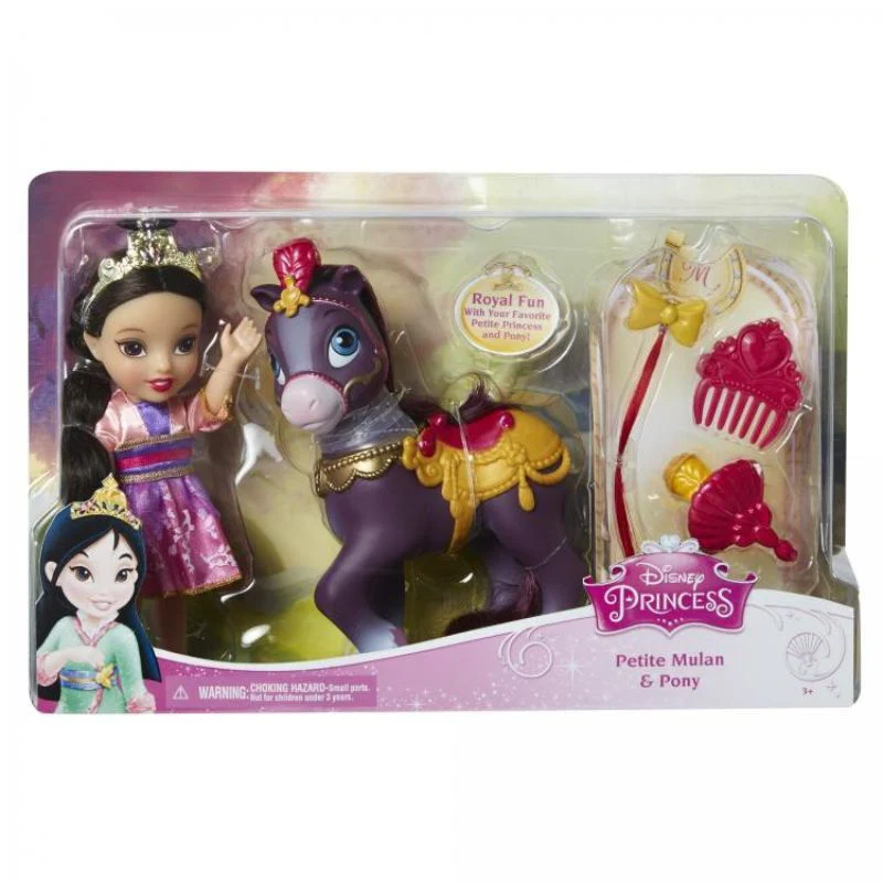 Disney Princess Petite Mulan Doll and Pony Playset