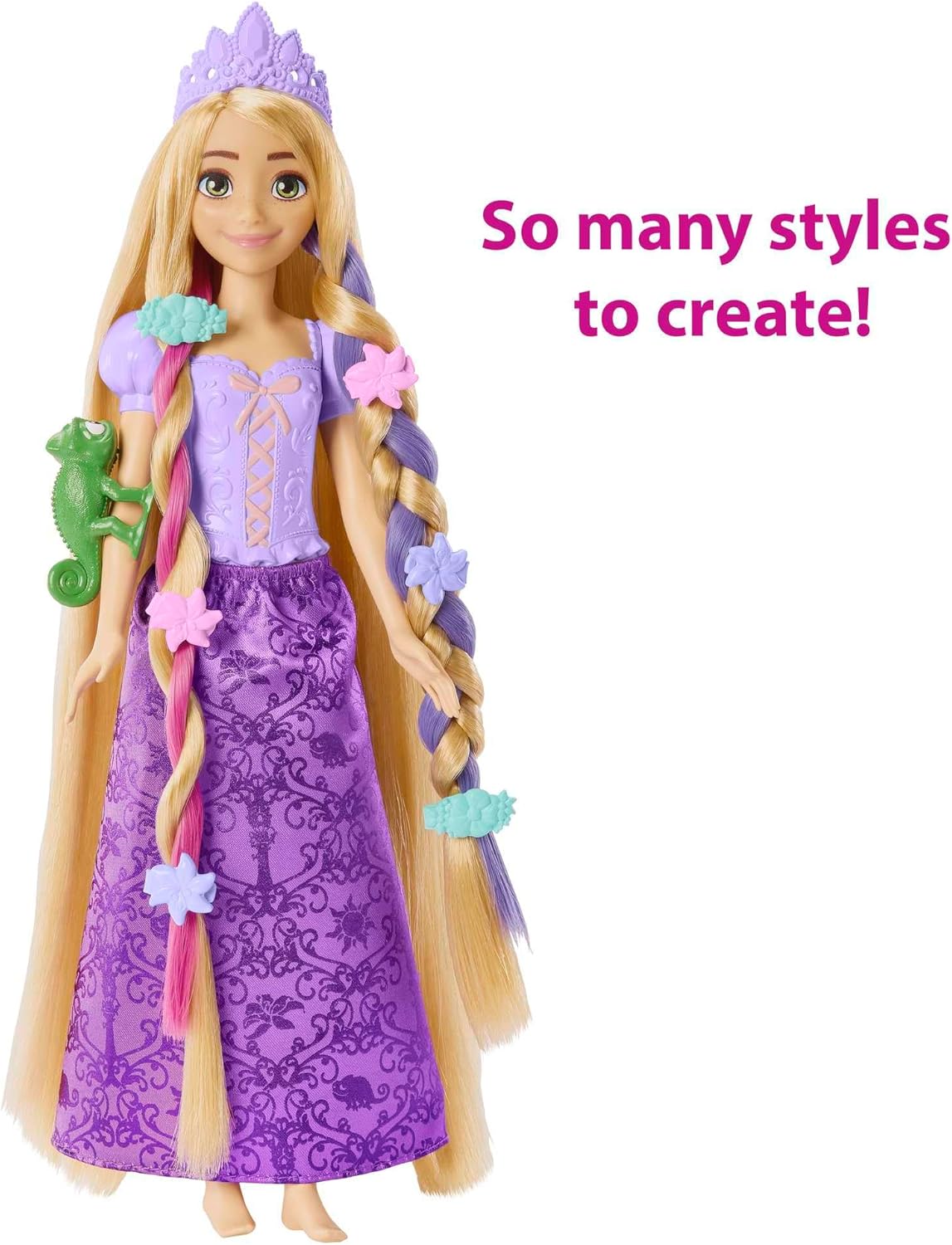 Disney Princess Fairy-tale Color Change Hair Doll - Rapunzel HLW18 - Image 5