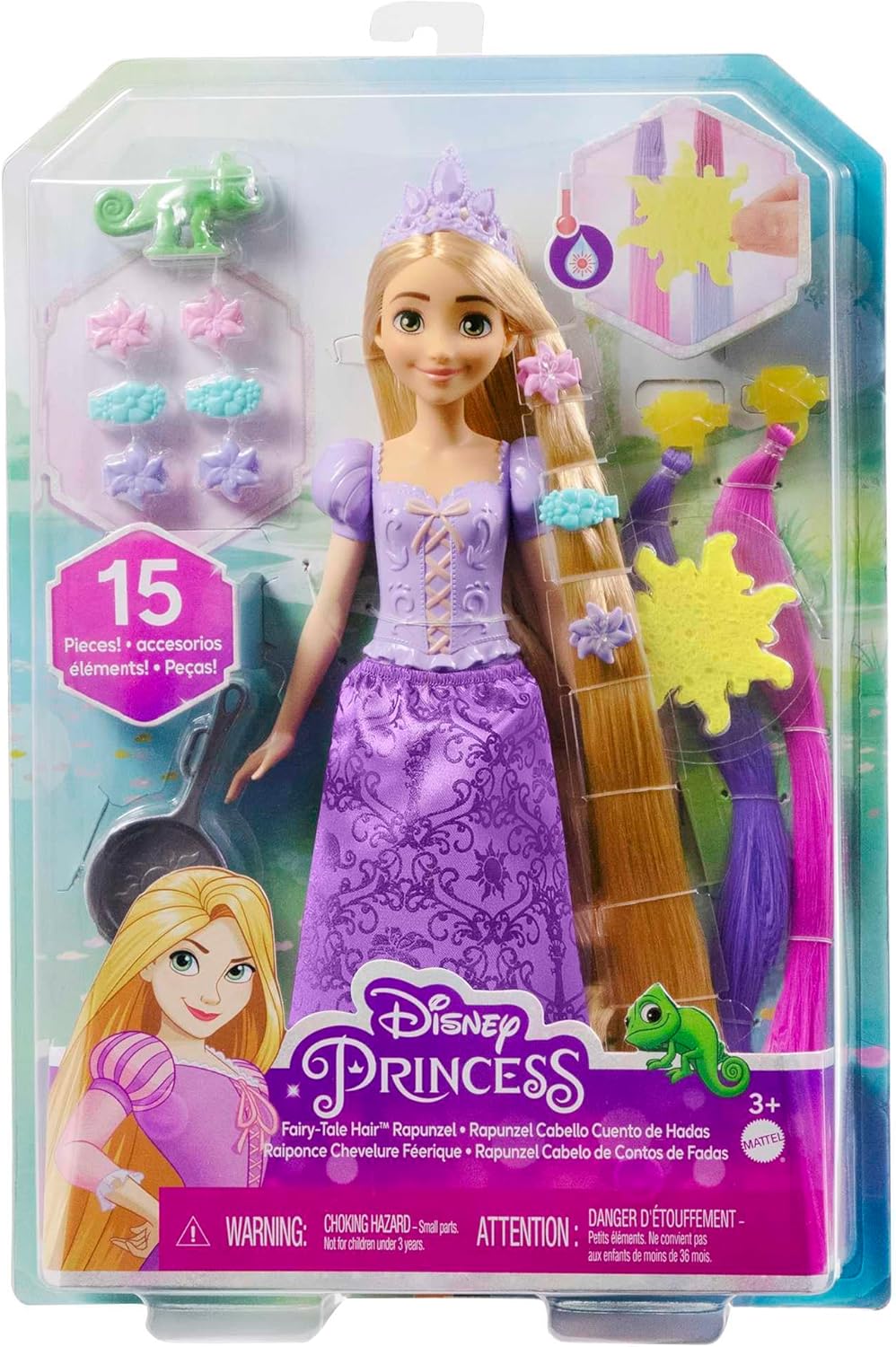 Disney Princess Fairy-tale Color Change Hair Doll - Rapunzel HLW18 - Image 6