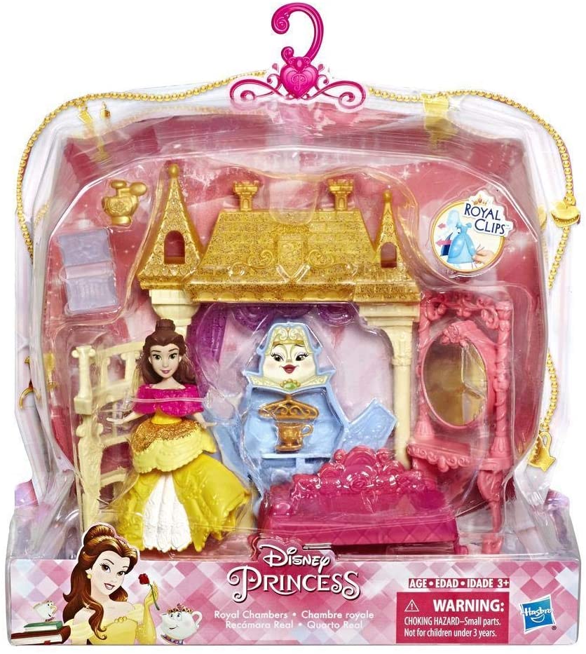 Disney Princess Royal Chambers Playset and Belle Doll E3052 - Image 5