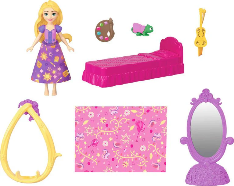 Disney Princess Small Doll - Rapunzel Stacking Castle JDP61 - Image 7