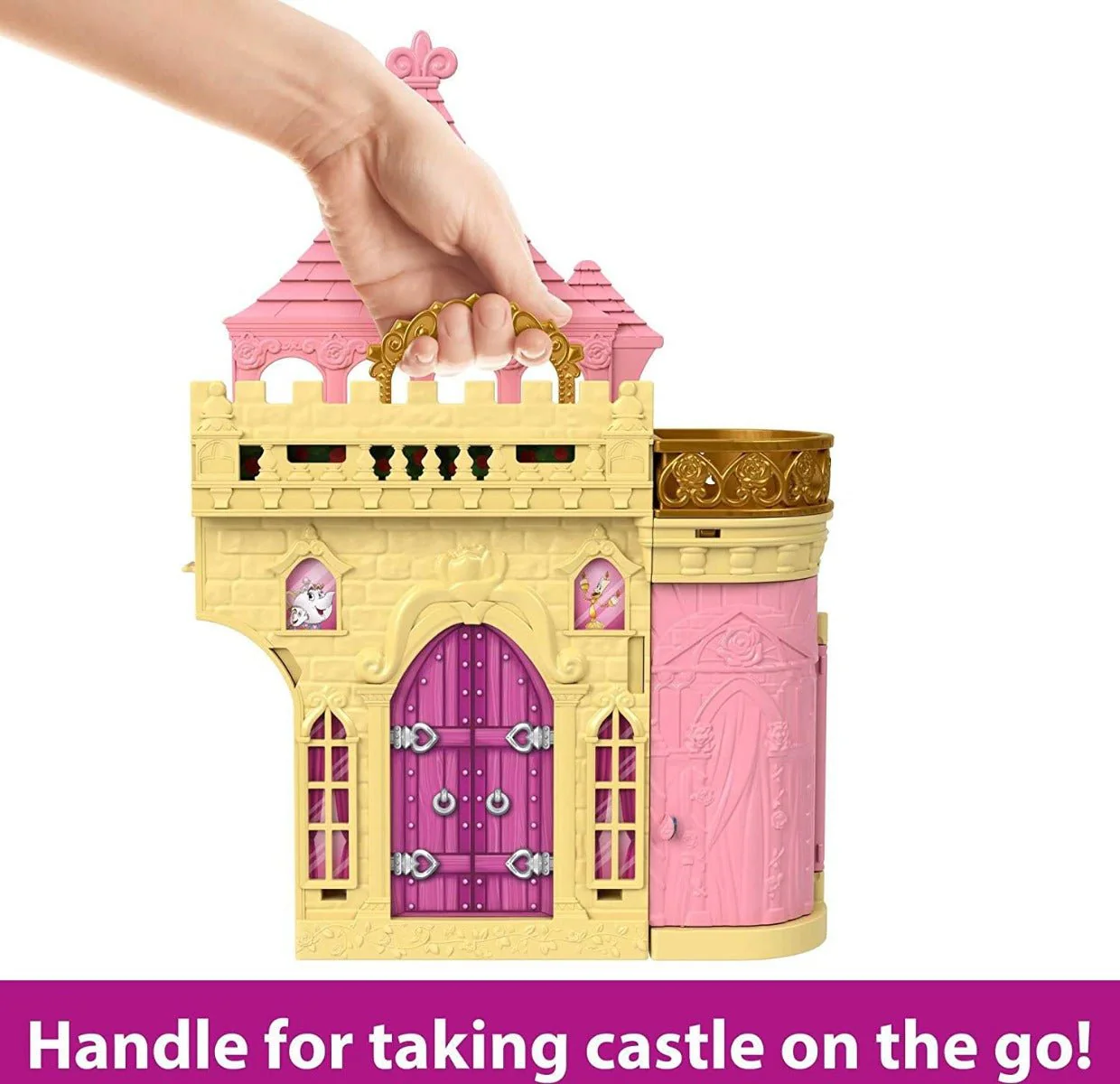 Disney Princess Small Doll with Playset - Belle's Castle HLW94/HLW92 - Image 3