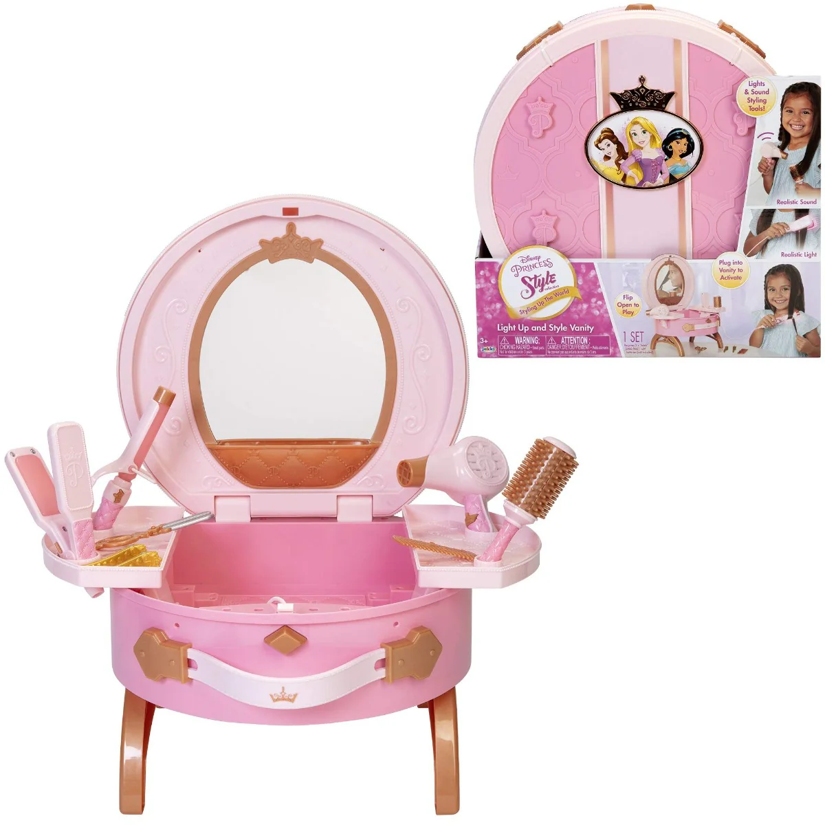 Disney Princess Style Collection Light Up & Style Vanity 210404 - Image 9