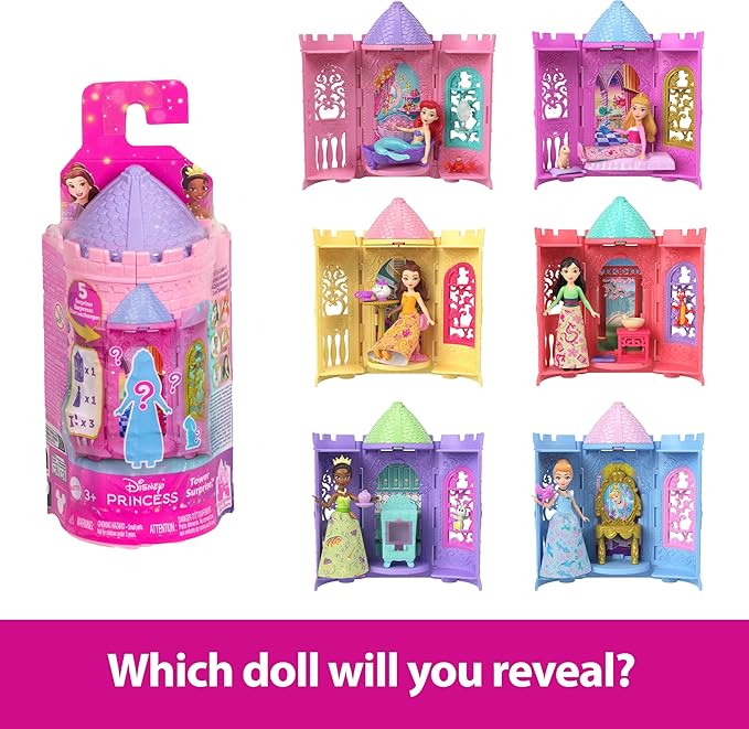 Disney Princess Tower Surprise Small Doll JBL46 - Image 2