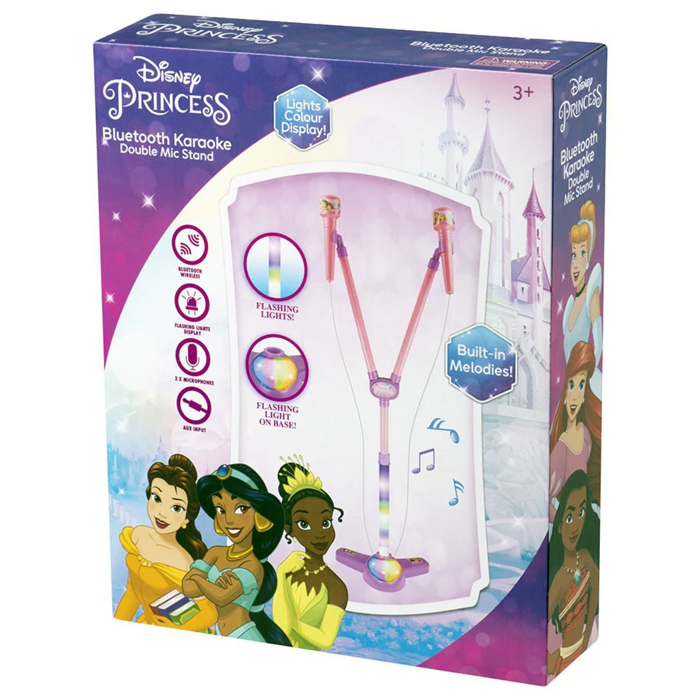 Disney RGB Bluetooth Double Mic Stand - Disney Princess DY-7541-PR