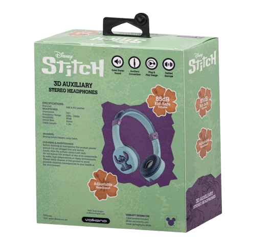 Disney Stitch 3D Auxiliary Headphone DY-3053-ST - Image 7